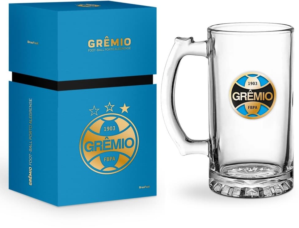 Caneca vidro Grêmio